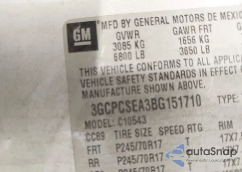 2011 Chevrolet Silverado C1500 Lt from USA, damaged, VIN 3GCPCSEA3BG151710